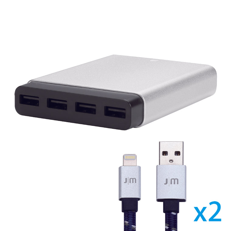 【Bundle】AluCharge™ + 2 x AluCable™ Flat [Braided]